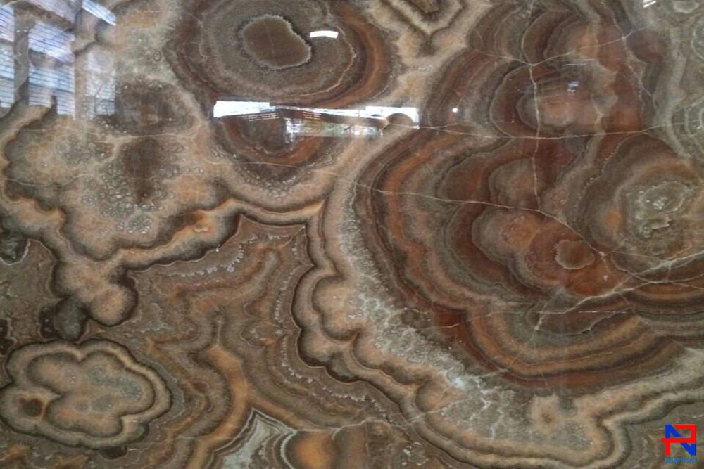 Đá Xuyên Sáng Capuchino Rose Onyx ON010