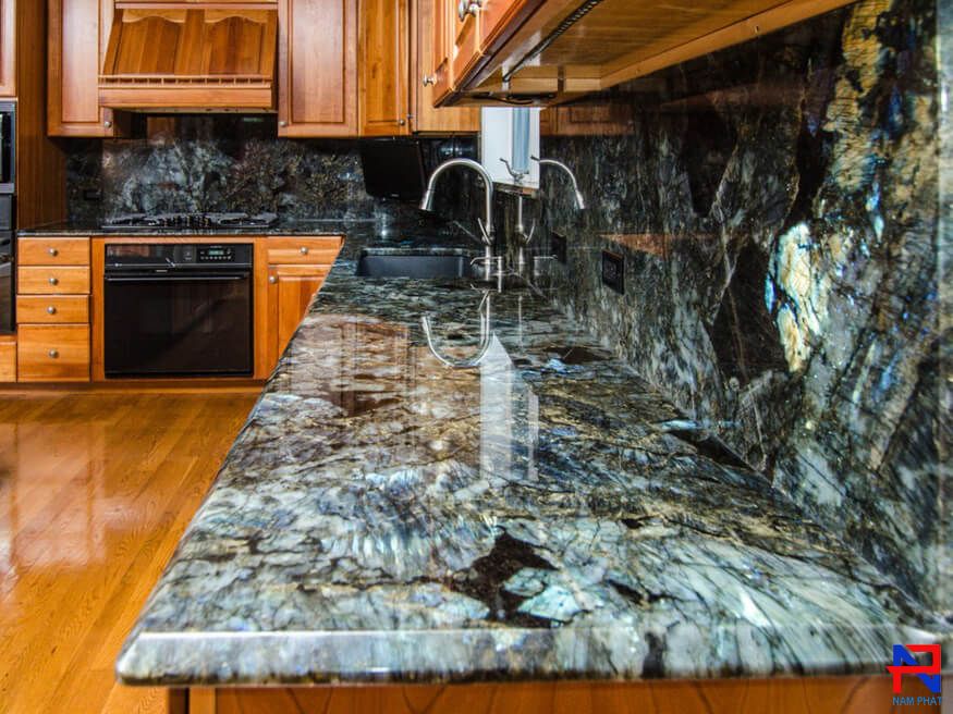 Đá bàn bếp Granite Blue Jade NPB004