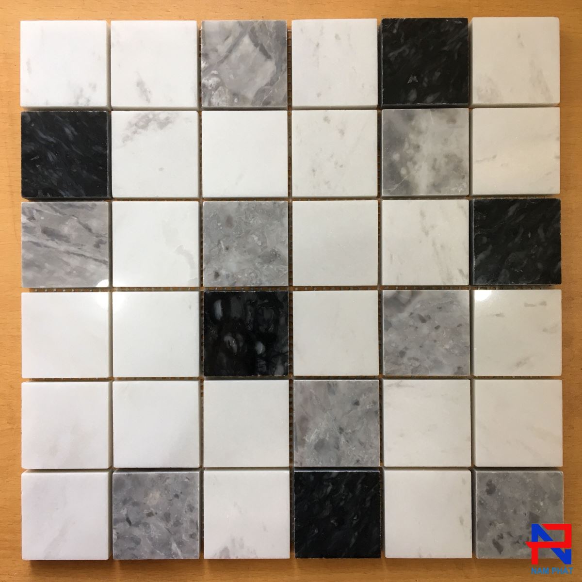 Đá Mosaic Tự Nhiên Chíp 48x48mm DMNP178