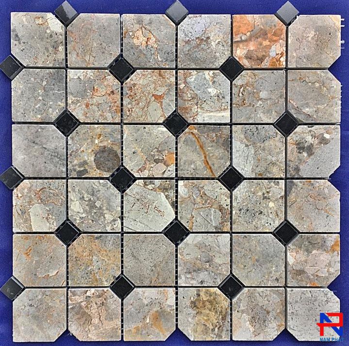 Đá Mosaic Tự Nhiên Chíp 48x48mm DMNP189