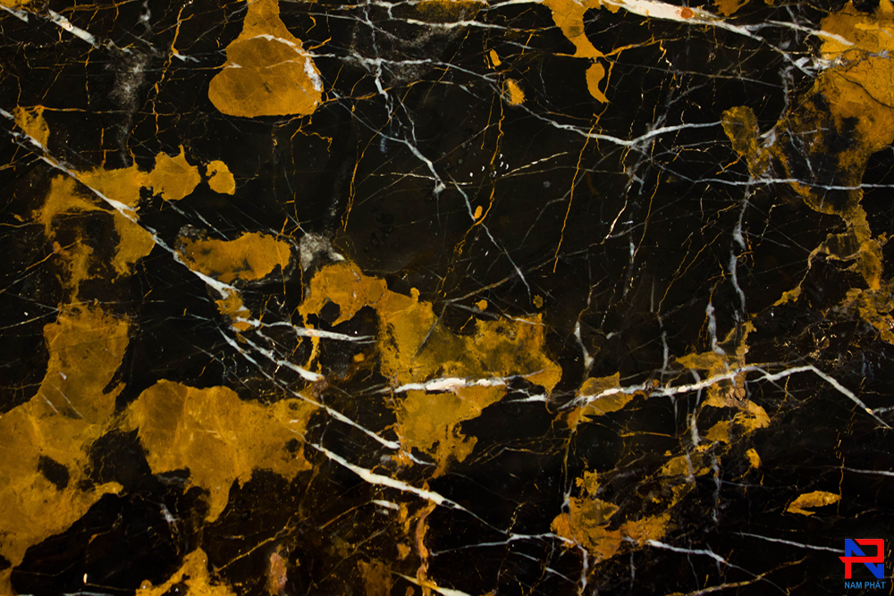 Đá Tự Nhiên Marble Black Gold M022