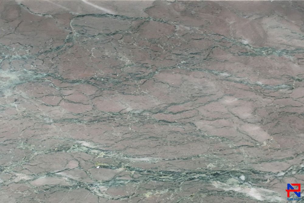Đá Tự Nhiên Marble Red Blue Vein M028 