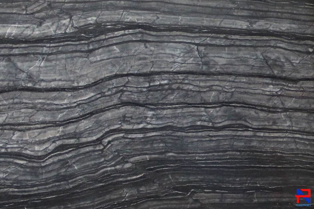 Đá Tự Nhiên Marble Black Wooden M034