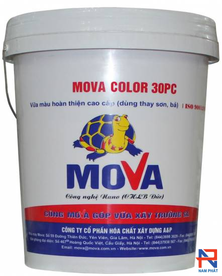Vữa hoàn thiện thay thế sơn đa sắc màu Mova Color 30PC MV0012