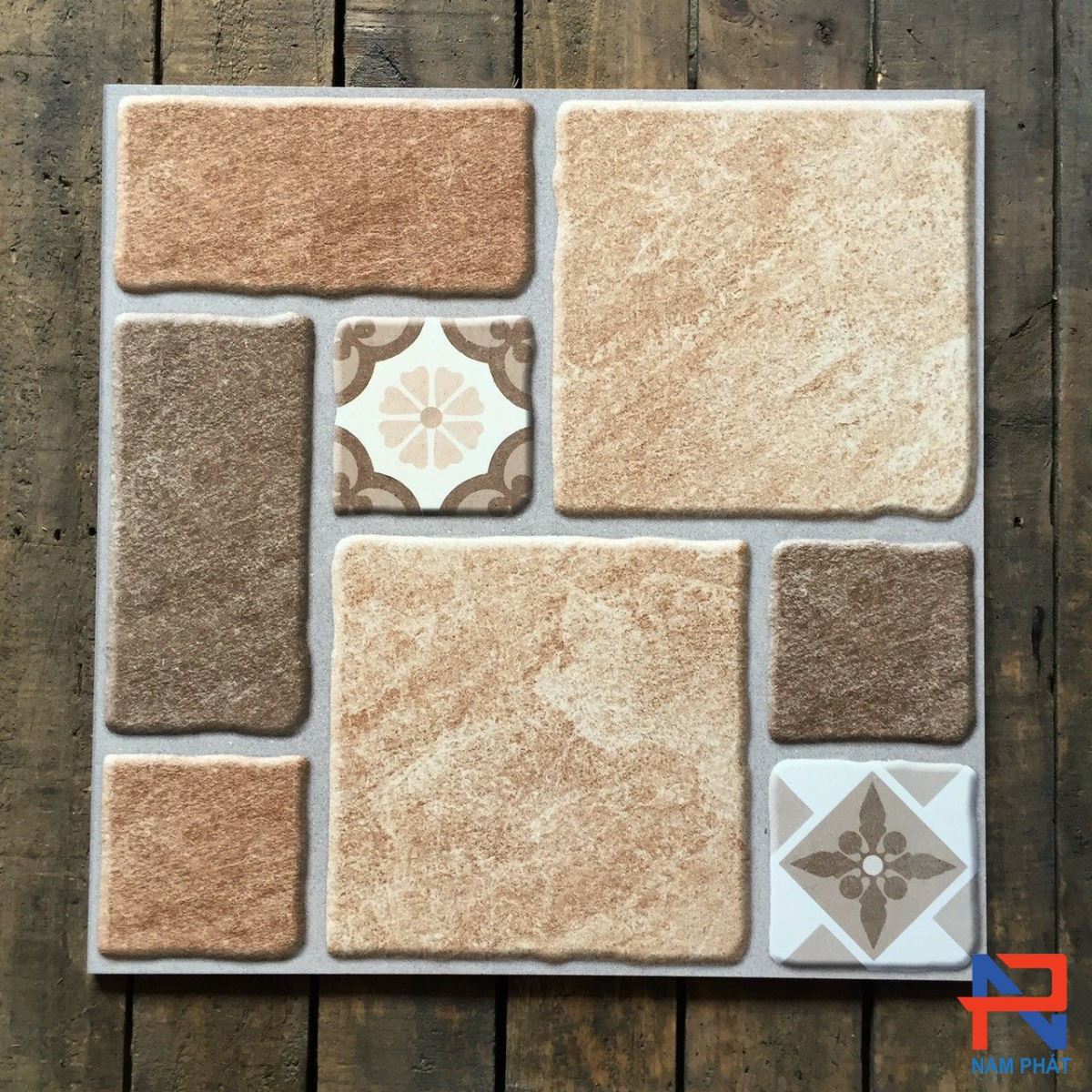 Gạch sân vườn men khô chống trơnNPSV07