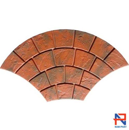 Gạch lát sân vẩy rồng đỏ