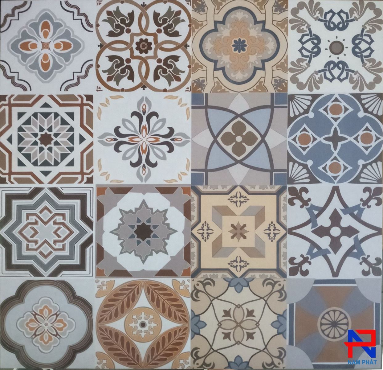 gạch bông men 60x60