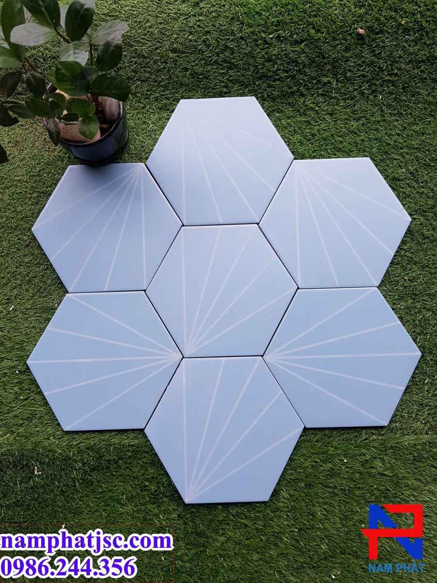 Gạch lục giác - Gạch bông men lục giác 