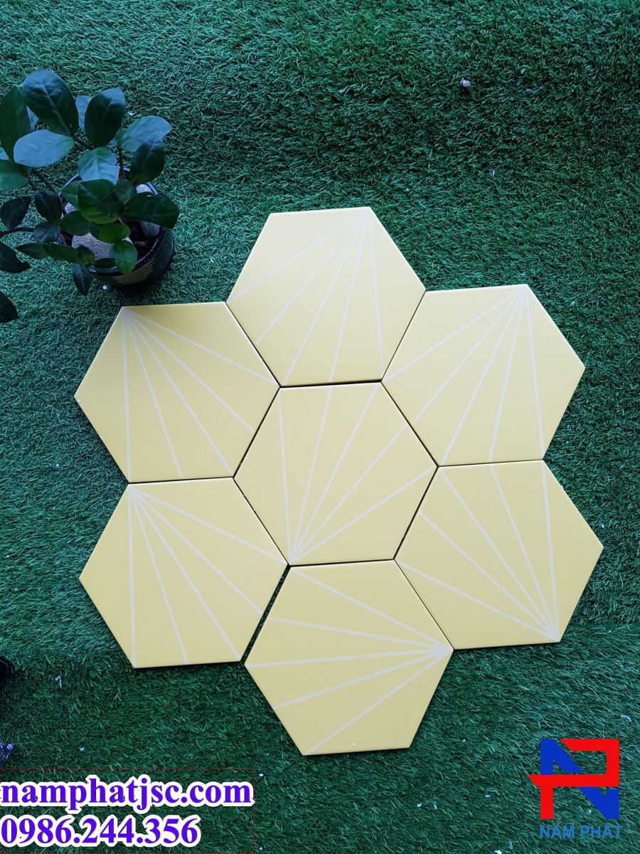 Gạch lục giác - Gạch bông men lục giác