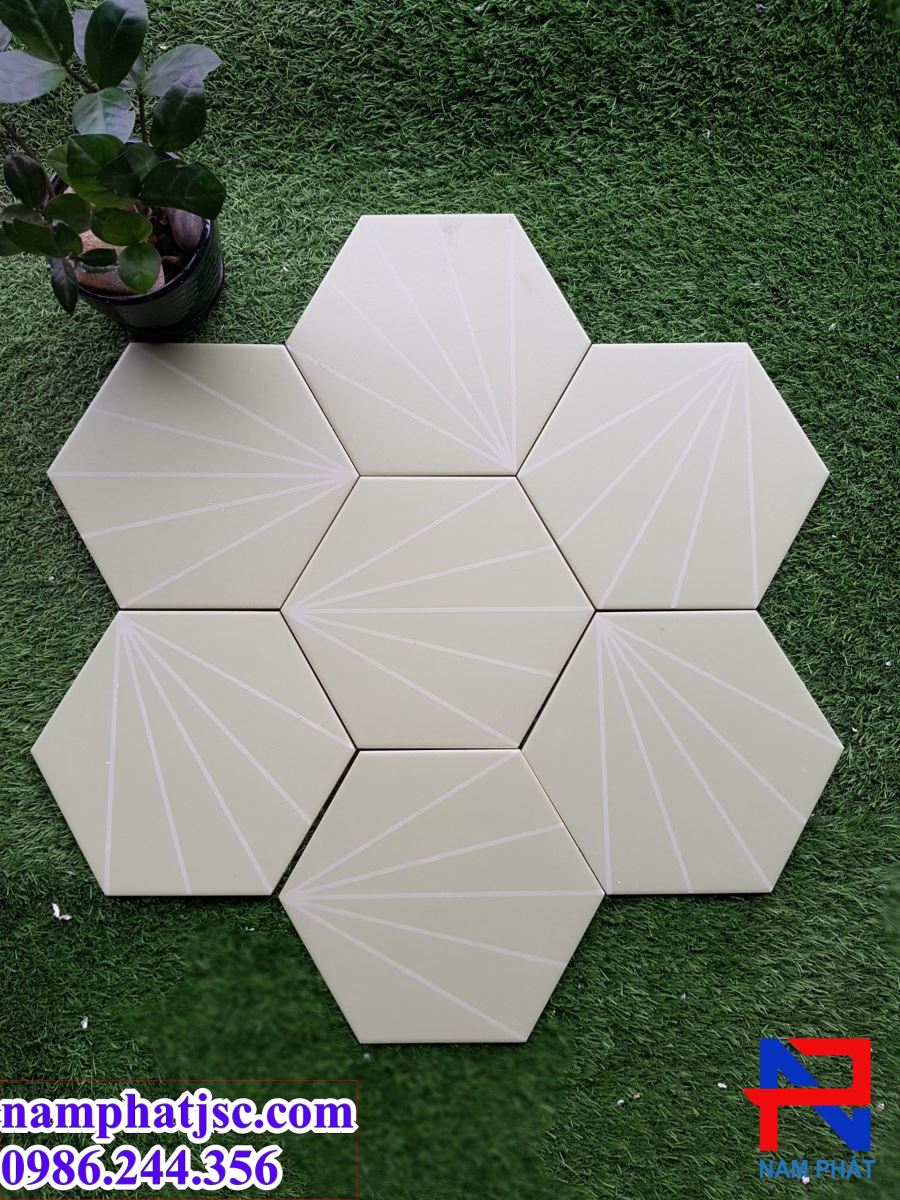 Gạch lục giác - Gạch bông men lục giác