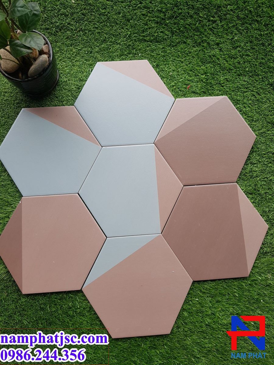 Gạch lục giác - Gạch bông men lục giác