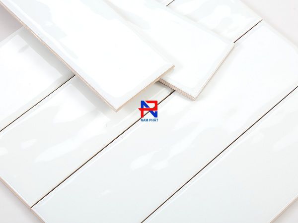 Gạch Thẻ Ceramic 75x300 mm Khuôn Trắng Bóng 