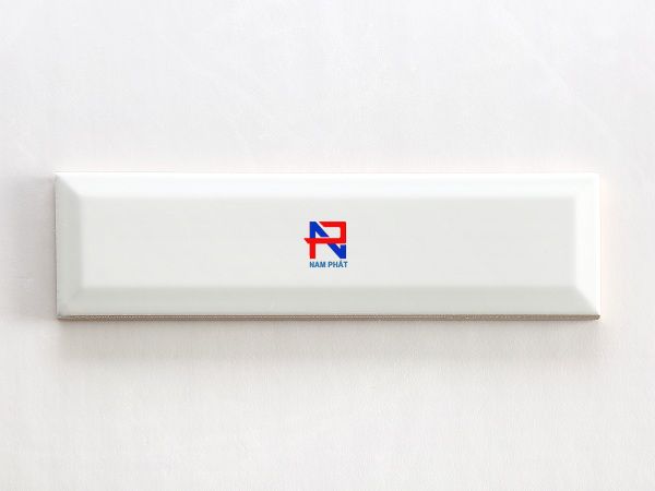 Gạch Thẻ Ceramic 75x300 mm Trắng Bóng Vát Cạnh