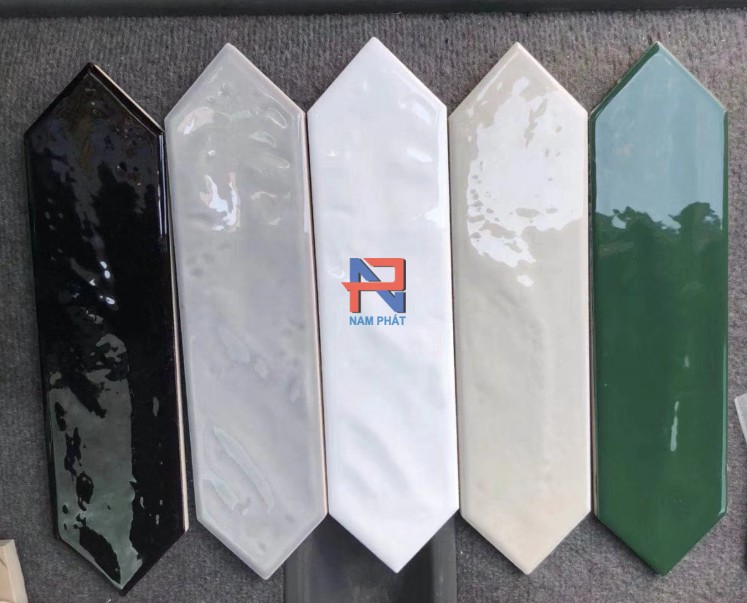 Gạch thẻ kích thước 75x300 mm hình thoi