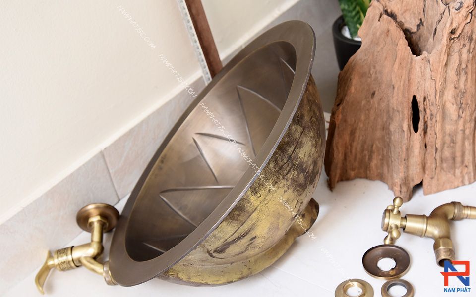 Lavabo Bằng Đồng Thau NPLD005