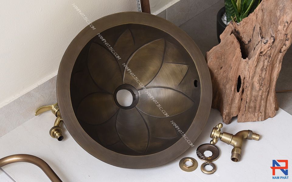 Lavabo Bằng Đồng Thau NPLD003