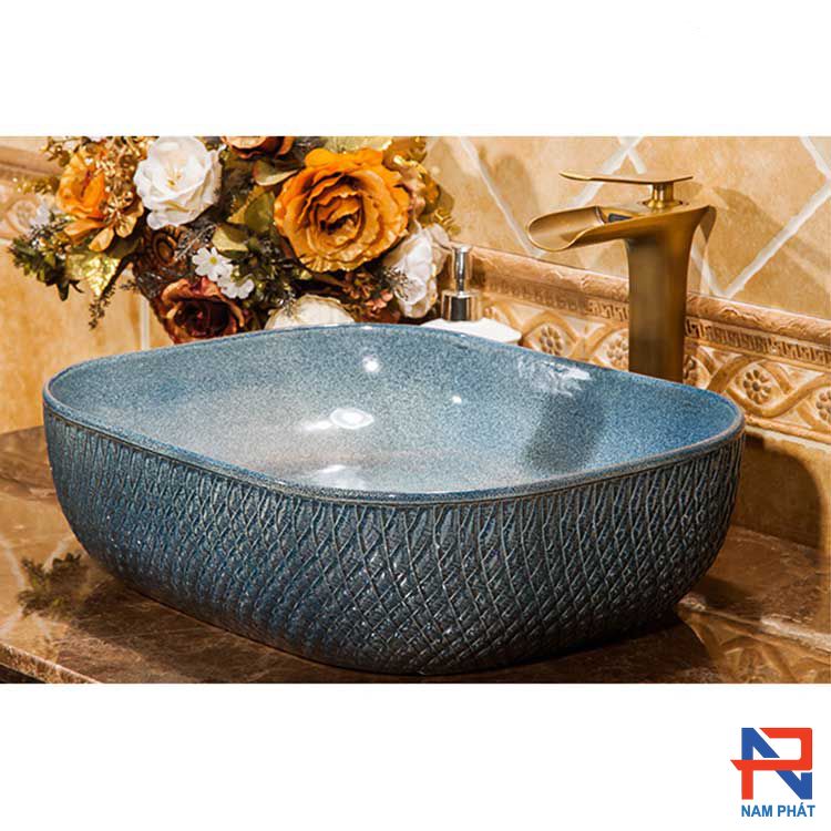 Lavabo Sứ Mỹ Thuật NPSM018