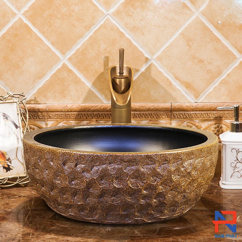 Lavabo Sứ Mỹ Thuật NPSM020