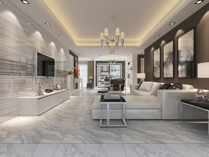 Các loại gạch lát nền phòng khách hiện nay