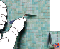 hướng dẫn cách thi công gạch mosaic