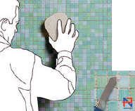 hướng dẫn cách thi công gạch mosaic