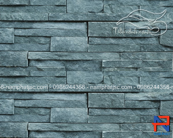 Đá ghép xanh rêu ốp tường 