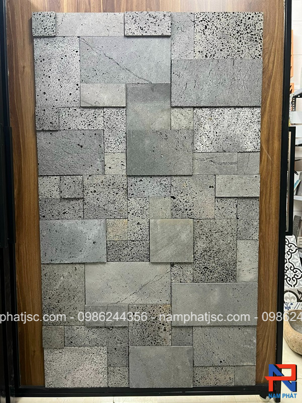 Đá ong xám Modul 3D ốp tường 