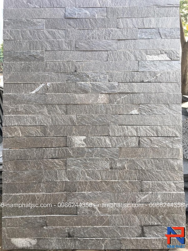 Đá slate Đà Nẵng kích thước 5x20 cm ốp tường 